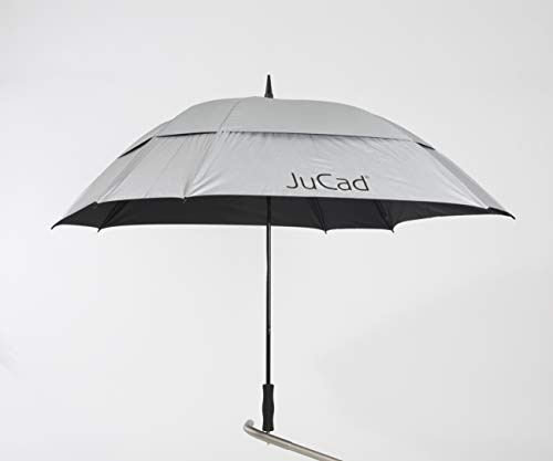 JuCad Golf Teleskopschirm mit Stift Silber