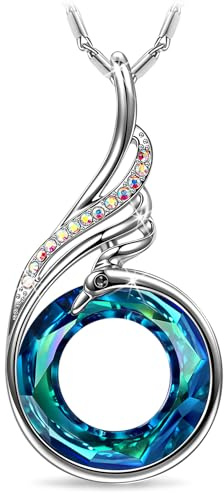 Kate Lynn Phoenix Necklaces for Women Crystal Pendant Necklace Jewelry Birthday Gifts for Women Christmas Mothers Day Gifts for Mom Wife Daughter Gift for Girlfriend Best Friends Lady
