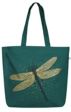 Eco Right Canvas Tasche Damen, Shopper Damen Groß, Strandtasche Mit Reißverschluss, Einkaufstasche