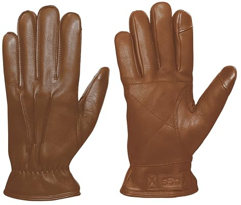 UGG Herren M 3 Punkt Lederhandschuh, kastanienbraun, L