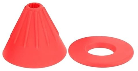 Moonizip Porte Filtre à café en Silicone - Support pour Faire du café sans cafetière en Voyage, Camping ou à la Maison (Rouge)