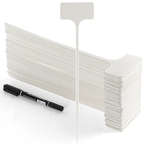 Garden Markers Waterproof, Outdoor Large Plant Id Tags Tall Plant Labels, Plastic Garden Signs Identification Stakes, for Vegetables Herb Seed Pot Flower, 50pcs 11'' Long