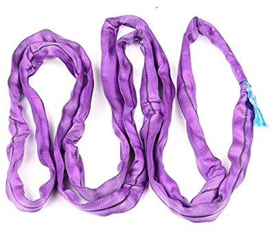 2x Rundschlinge 1000 kg / 1 t Tragkraft 2,5 m Nutzlänge | 5 m Umfang | Hebeschlinge Kranschlinge extrem hohe Festigkeit