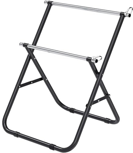 Insaga Cord Reel Holder, Heavy Duty Cable Caddy Cable Reel Dispenser Wire Drum Spool Dispenser Rack with 15mm Dia Super Rod and 59cm Double Spinner, Portable and Foldable, 100lbs Capacity