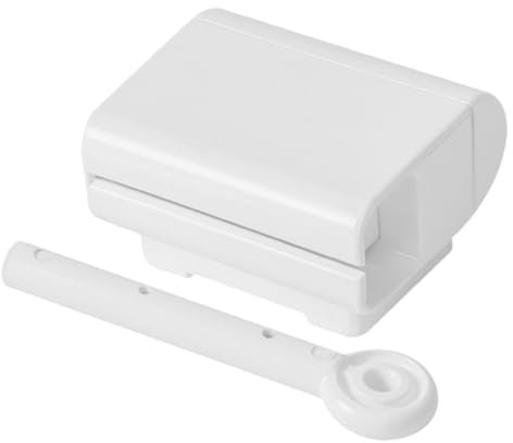 Anneome Bathroom Wall Toothpaste Dispenser Manual Squeezer Removable Tube Holder Sturdy and Use White