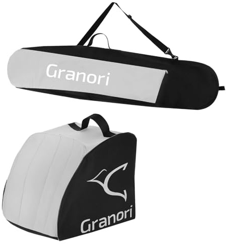 Granori Snowboardtasche + Skischuhtasche (Set) für 1 Paar Skischuhe & Snowboard bis 170 cm