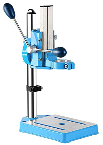 Support de perceuse avec étau, support de perceuse électrique réglable, base en fonte multifonction, presse à colonne rotative avec mandrin pour une stabilité et une précision améliorées