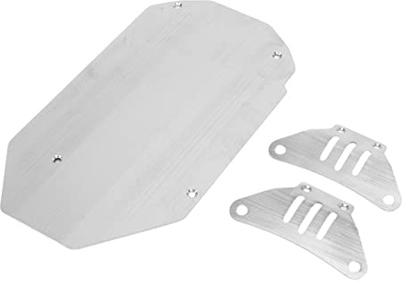 RiToEasysports Armadura de Chasis de Automóvil de Acero Inoxidable -RC Que la Placa de Protección para TT02 1/10 RC Auto Silver, Procesamiento Exquisito