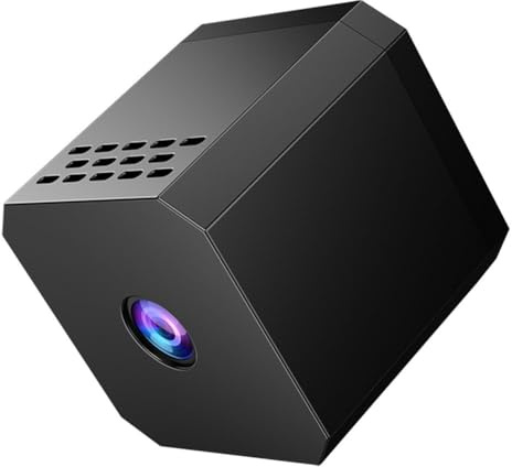 JoyousMall Caméra de sécurité magnétique sans fil, pour mini caméra espion HD et caméra cachée avec alerte de mouvement en temps réel et pour vision nocturne pour intérieur et extérieur, pas besoin