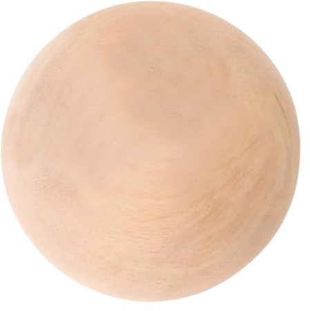COLLBATH Puntale in Legno Grezzo per Bastoni e Aste per Tende, Pinnacolo Decorativo Rustico 8 Cm, Terminale in Legno Naturale per Mobili e Scale, Adatto per Decorazioni Fai da Te e Ambienti