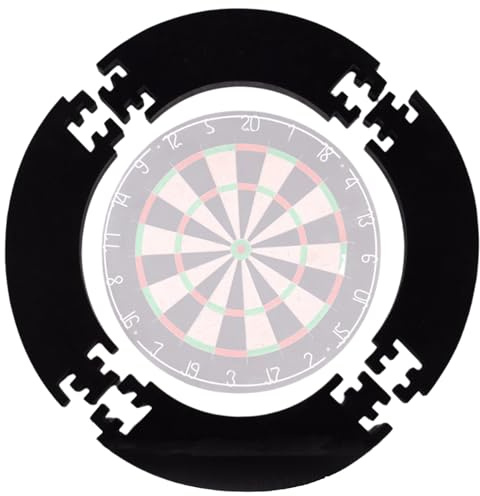 Rukjmqi Dart Surround Rund, Schutzring Für 45 cm Dartscheibe, Dart Surround Auffangring, Eva Darts Wandschutz, Langlebige Darts Wandschutz, Geräuschreduzierende Schutzvorrichtung Für Hobbyraum