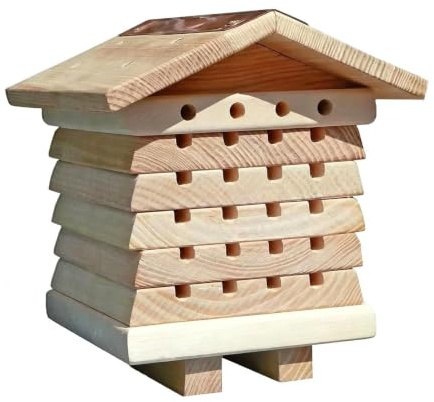 Bienenhäuser für den Außenbereich Holz Schmetterlingslebensraumkasten | Freiluft-Schmetterlingshaus geeignet für Garten, Hinterhof, Terrasse, Balkon, Bauernhof, , sowie Deck