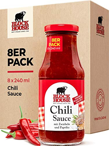 Block House Chili Sauce, 8er Pack (8 x 240 g)