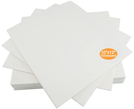 New brothread Cut Away (Schneiden Sie) Maschinen Stickvlies 10x12 (25cmx30cm) - 100 Blatt/Packung - Mittleres Gewicht 70gm (2.5oz) - Passt Max Stickereifläche 20cmx25,5cm