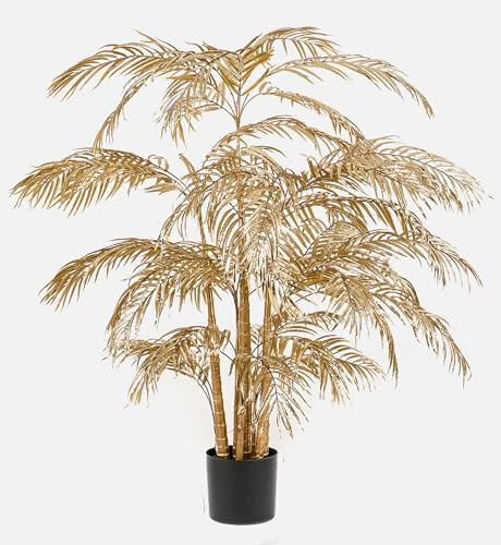 artplants.de Künstliche Areca Palme BARUNDIA, Gold, 200cm - Goldfruchtpalme künstlich/Plastikpalme