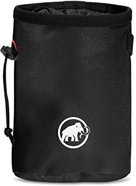 Mammut Gym Basic Chalk Bag | Kreidebeutel zum Klettern, Magnesia Tasche, Mit Bürstenhalterung | One Size, Black