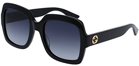 GUCCI Womens GG0036SN Sunglasses, Black-Black-Grey, 54