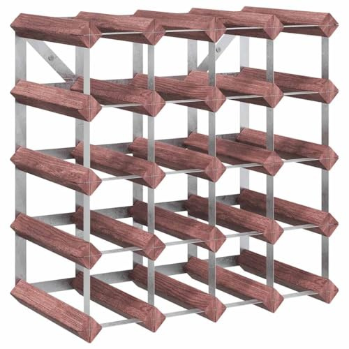vidaXL Casier à Bouteilles pour 20 Bouteilles Marron Bois pin Solide