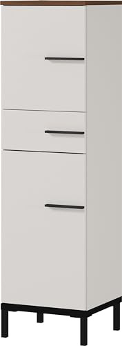 Germania Mediumschrank 2671-573 GW-Yonkers, in Kaschmir/Nussbaum-Nb., mit Selbsteinzug der Schubladen, 34 x 123 x 34 cm (BxHxT)