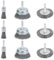 Ucatcher 9-Piece Drill Brush Set - High Carbon Steel Wire Brushes with 1/4 Hex Shank, Skilled in Handling Metal and Non-metal Surfaces