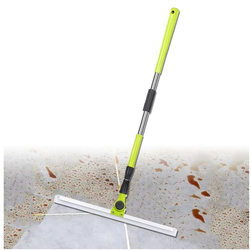 RYJYQYX Tira Acqua Pavimenti, con Manico Lungo 130 Cm Tiraacqua Pavimenti, Tiraacqua Pavimenti Pulisce Vetri,Polveri Sottili,Capelli,Liquidi
