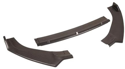Auto Frontlippe Frontspoiler Für Golf 7 7.5 Für MK7 Für MK7.5 Für GTI Für GTD R Für Line 2012-2020 Frontstoßstange Splitter Lip Diffusor Spoilerschutz(Kohlefaser-Optik)