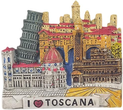 Toskana, Italien, Touristen-Souvenir, 3D-Kühlschrankmagnete, Zuhause, Küche, Kühlschrank, Dekoration, Magnet, Andenken, Handwerk