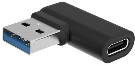 Input 90 degree USB 3.0 to Type-C adapter for fast data transfer and charging of various devices