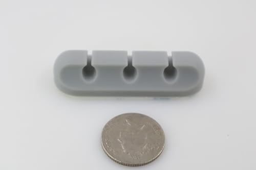 2pack of grey self adhesive Cable Holder Management Clips Tidy Desk Organiser USB Lead