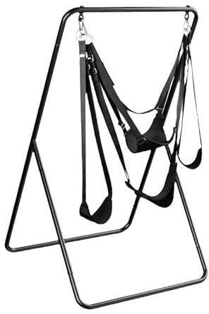 YAXZA Liebesschaukeln Sexschaukel Mit Gestell Belastbar Verstellbaren Sex BDSM Erwachsene Verschiedene Sexpositionen Love Swing Bondage Set Sexspielzeug Paare Extrem Sex, Belastbar Bis 200kg