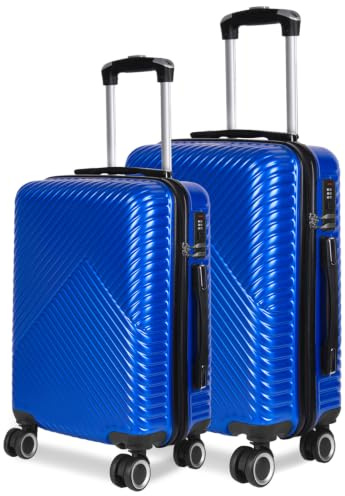 MERCURY TEXTIL- Juego de 2 Maletas de Viaje (Azul)