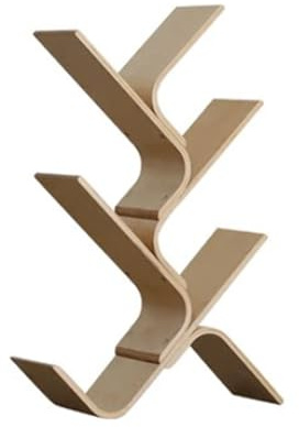 Scaffale a forma di albero a 3-8 livelli, libreria verticale curva creativa, scaffale for libri, CD e riviste(Color 1,5-Tier)