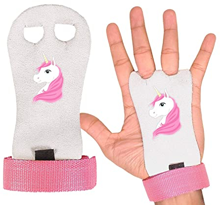 O³ Manique Gym - Paire de Maniques de Gymnastique pour Enfant - Parfait pour la Gym au Sol et Agrès - Protège la Paume des Mains - Tailles XS-S-M-L Disponibles
