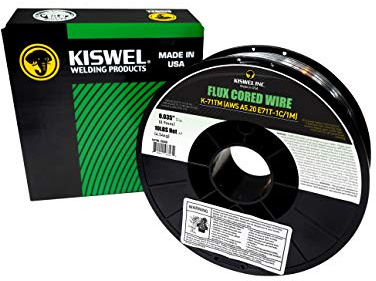 (Made in USA) Kiswel E71T-1C/1M .035 in. Dia 10lb. Flux Cored Welding Wire