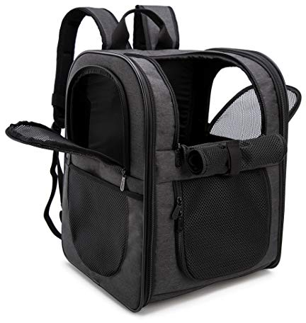 Apollo Walker Tragerucksack für Hunde und Katzen für mittelgroße und kleine Haustiere – belüftetes, sicheres Design mit gepolsterter Rückenpartie, atmungsaktiver Mesh-Haustierrucksack für Wandern