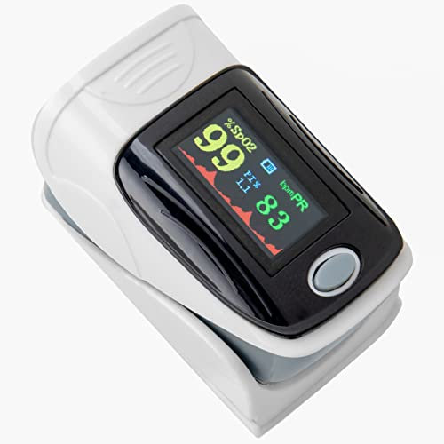 CabMedic - Oxímetro de Pulso de Dedo con Pantalla OLED