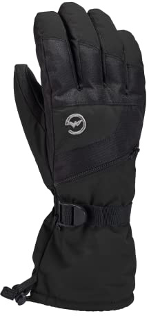 Gordini Men's Ultra Drimax Gauntlet Glove, Black, Large