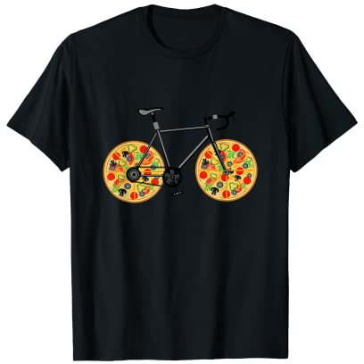Vélo à pizza – Vélo drôle T-Shirt
