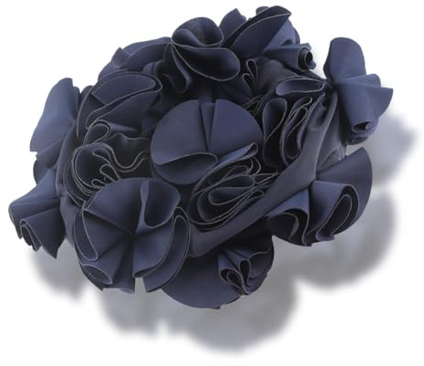 Cuffia da Bagno con Fiori Vintage, Cuffia da Bagno Donna con Ruches, Impermeabile per Donna Uomo Bambino Morbido e Confortevole Cappello da Bagno retrò Elasticizzato per Capelli Lunghi per Mantenere