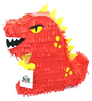 Nislai® Dinosaur Pinata | Ideal für die Drachen Dino Party | Geschenk | Geburtstag | Ninja Geburtstag Party | u. 43x34x10