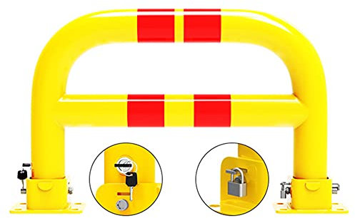 Barrera de estacionamiento plegable bloqueable, bloqueo de poste de espacio de estacionamiento de automóviles Bloqueador de estacionamiento manual, bloqueo de espacio de estacionamiento extraíble, seg