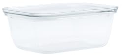 Pebbly - Caja rectangular baja 100% cristal - 650 ml
