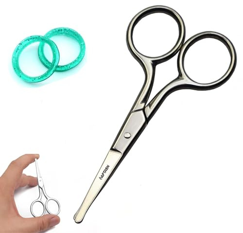 Tronchesino per cuticole professionale Forbici per cuticole affilate in acciaio inossidabile Manico antiscivolo Rimozione precisa Cuticole in eccesso e pelle morta (4 pollici, Arcobaleno)