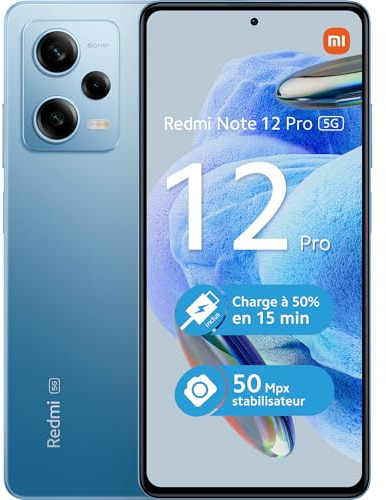 Xiaomi Redmi Note 12 PRO 5G 16,9 cm (6.67) Doppia SIM Android USB Tipo-C 6 Go 128 Go 5000 mAh Bleu (Reconditionné)
