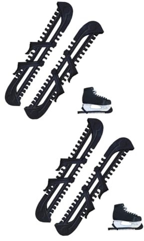 Kisangel 2paare Eislaufschuh Kufenabdeckungen Verstellbare Schlittschuhschützer Für Eishockey Und Eiskunstlauf Leichte Kufenprotektoren Optimaler Blattschutz Für Schlittschuhe