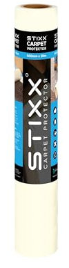 STIXX Carpet Protector - Premium Self Adhesive Carpet Protection Film - Durable and Waterproof - 600mm x 25m