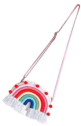 KOMBIUDA Regenbogen Junge Mädchen Umhängetasche Junge Mädchen Handtasche Mit Reißverschluss Aufbewahrungstasche Für Wanddekoration Leicht Zu Reinigen Und Strapazierfähig