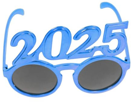KITANDOVE Happy Year Brille Lustige Party-Sonnenbrille Für Neujahrsfeiern Leichte Und Bequeme Augenaccessoires Für Gesichtsformen Für Feiern Und Fotorequisiten