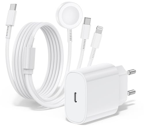 Chargeur pour Apple Watch, Chargeur Rapide magnétique 20w pour Apple iWatch, câble Original 3 en 1 Multi-Charge (2M) Compatible avec Les séries de Montres Ultra 2/SE/10/9/8/7/6/5,iPhone 16/15/14