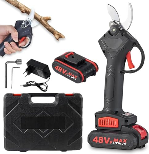 TacSaw Power Shears, 2025 Upgraded Electric Pruning Shears for Gardening, Cut & Trim 5X Faster, Through Every Cut with Ease, for Tree Trimmer Branch Cutter,1Battery